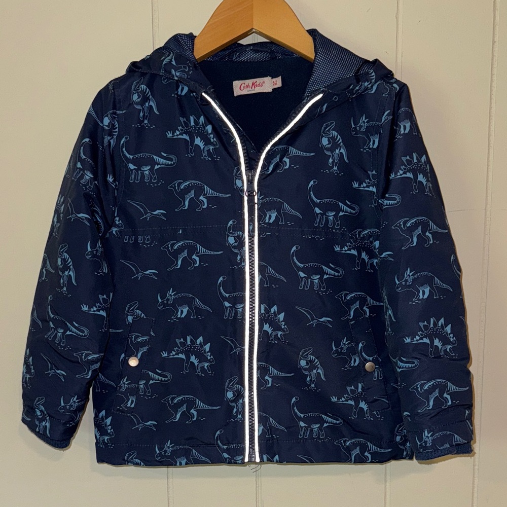 Cath Kidston Blue Dinosaur Hooded Jacket